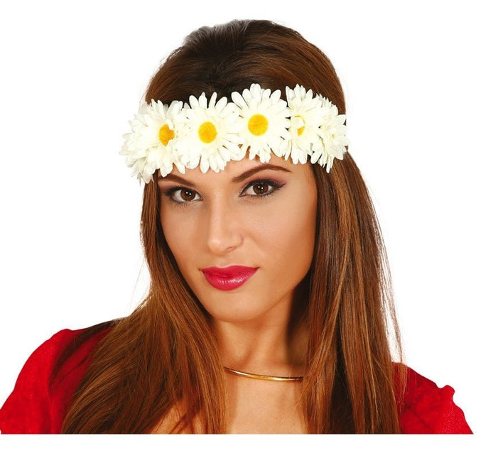 Bloemen Haarband Madeliefje Deluxe van Fiestas Guirca koop je bij Partywinkel