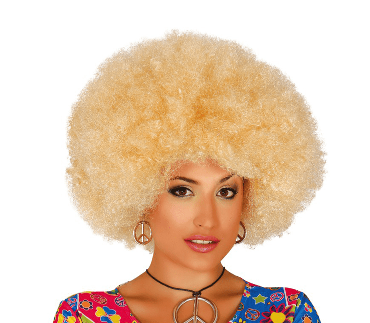 Blonde Afro van Fiestas Guirca koop je bij Partywinkel