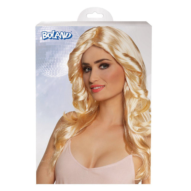 Blonde Pruik Disco Doll van Boland koop je bij Partywinkel
