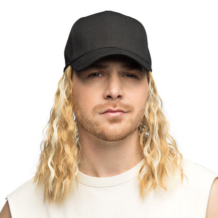 Blonde Pruik Met Pet Casey van Boland koop je bij Partywinkel