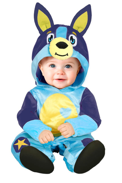 Bluey Kostuum Blauw Baby Onesie van Fiestas Guirca koop je bij Partywinkel
