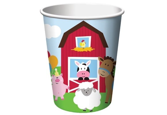 Boerderij Bekers Farmhouse 266ml 8st van Creative Converting koop je bij Partywinkel