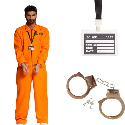 Boevenpak Oranje 3 delig van PartyXclusive koop je bij Partywinkel