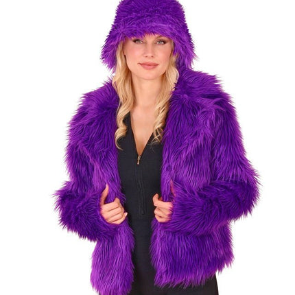 Bontjas Pluche Dames van Widmann koop je bij Partywinkel