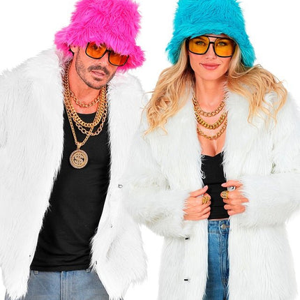 Bontjas Pluche Wit van Widmann koop je bij Partywinkel