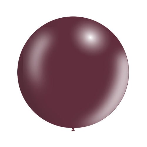 Bordeaux Rode Reuze Ballon Metallic 60cm van Balloonia koop je bij Partywinkel