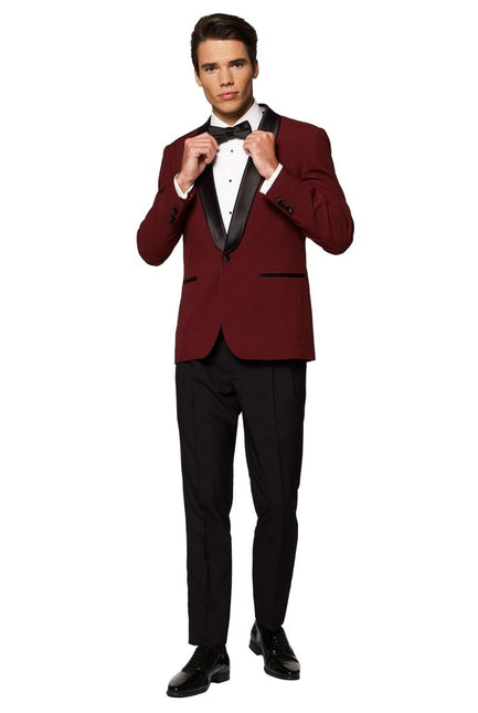 Bordeaux Rode Smoking Heren OppoSuits van OppoSuits koop je bij Partywinkel