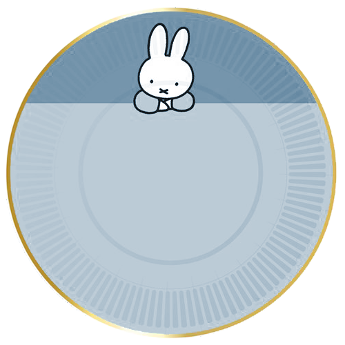 Miffy Teller Blau 18cm 8Stück