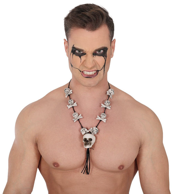 Botten Ketting Wit Zwart van Fiestas Guirca koop je bij Partywinkel