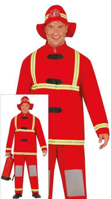 Brandweerman Kostuum Heren - Partywinkel - 8434077849132