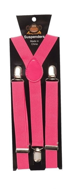 Bretels Neon Roze van Partychimp koop je bij Partywinkel