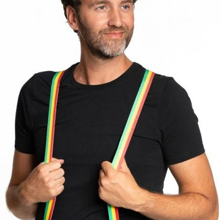 Bretels Rood Geel Groen van Partychimp koop je bij Partywinkel