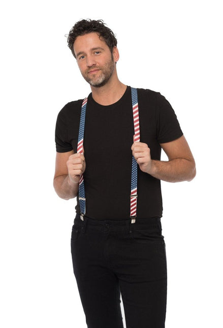 Bretels Usa Amerika van Partychimp koop je bij Partywinkel