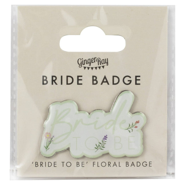 Bride To Be Badge van Ginger Ray koop je bij Partywinkel