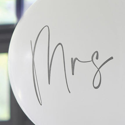 Bruiloft Ballon Mrs 91cm van Ginger Ray koop je bij Partywinkel