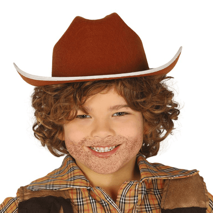 Bruine Cowboy Hoed Kind van Fiestas Guirca koop je bij Partywinkel