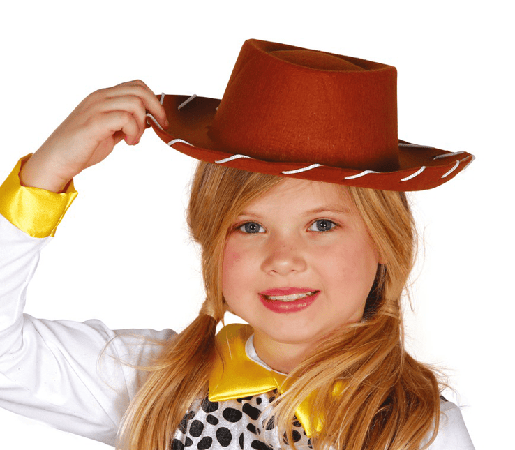 Bruine Cowboyhoed Kind van Fiestas Guirca koop je bij Partywinkel