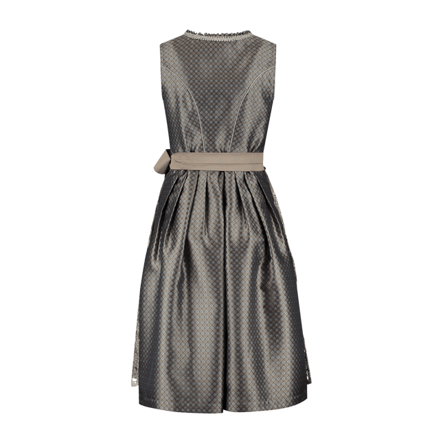 Bruine Dirndl Jurk Oktoberfest Dames Bloemen 2 delig van Haus Huberts koop je bij Partywinkel