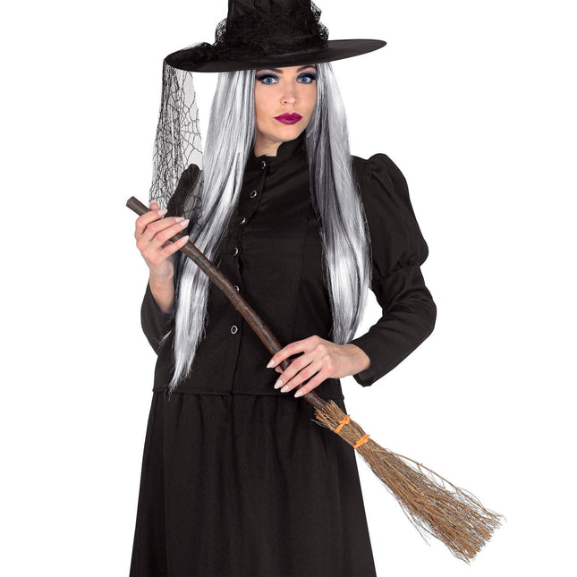 Bruine Heksenbezem 90cm van Widmann koop je bij Partywinkel