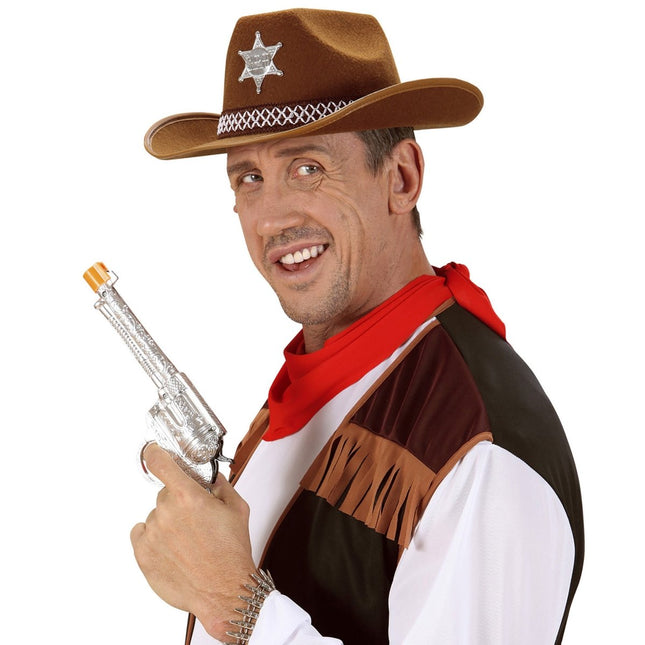 Bruine Hoed Sheriff van Widmann koop je bij Partywinkel