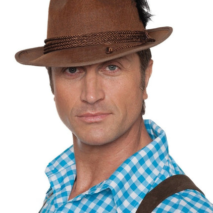 Bruine Hoed Tiroler van Wilbers & Wilbers koop je bij Partywinkel