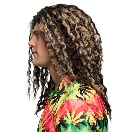 Bruine Pruik Rasta van Boland koop je bij Partywinkel