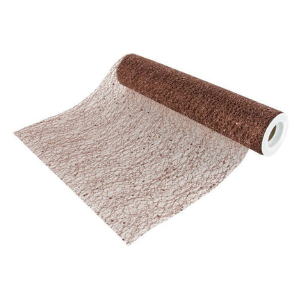 Bruine Tafelloper Glitter 5m van CHAKS koop je bij Partywinkel