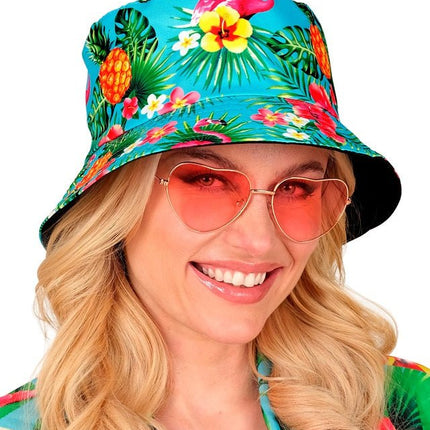 Bucket Hat Zomer Party Blauw van Widmann koop je bij Partywinkel
