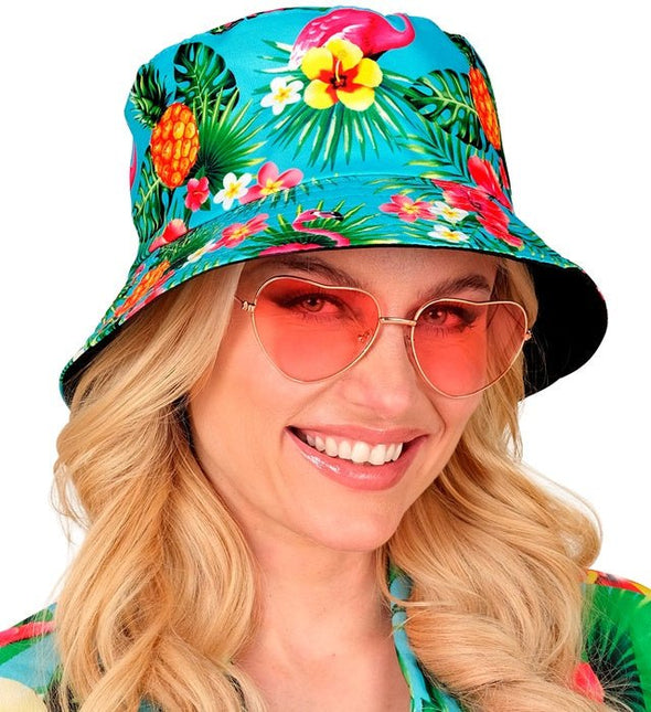 Bucket Hat Zomer Party Blauw van Widmann koop je bij Partywinkel