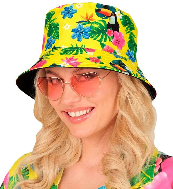 Bucket Hat Zomer Party Geel van Widmann koop je bij Partywinkel