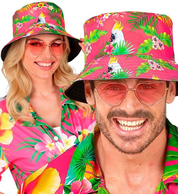 Bucket Hat Zomer Party Roze van Widmann koop je bij Partywinkel