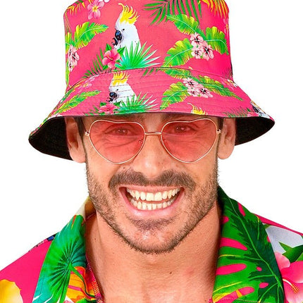 Bucket Hat Zomer Party Roze van Widmann koop je bij Partywinkel