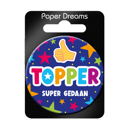 Dunkelblauer Knopf Topper 5,5 cm