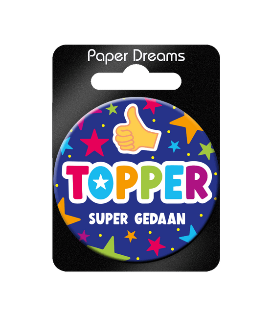 Dunkelblauer Knopf Topper 5,5 cm