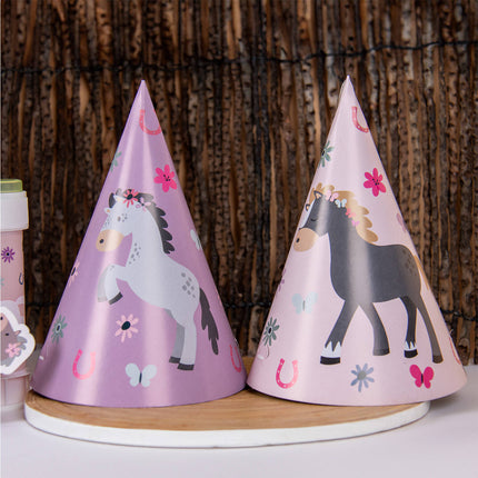 Pferd Party Hüte 16cm 6Stk