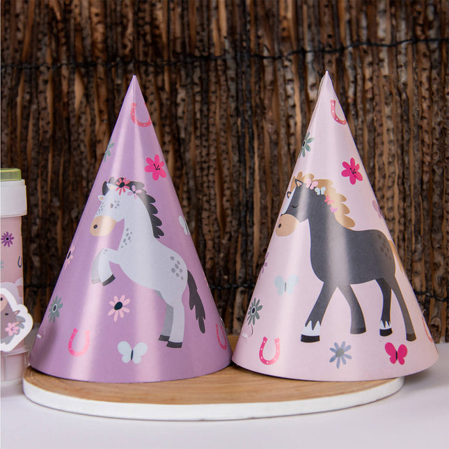 Pferd Party Hüte 16cm 6Stk