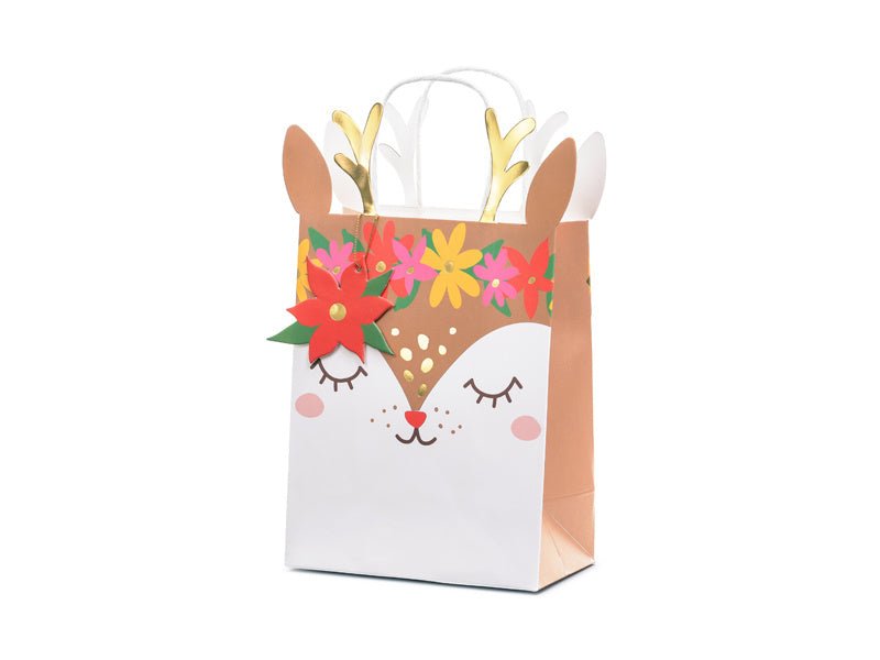 Cadeautasje Hert 30cm van Partydeco koop je bij Partywinkel