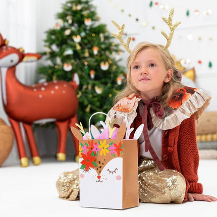 Cadeautasje Hert 30cm van Partydeco koop je bij Partywinkel