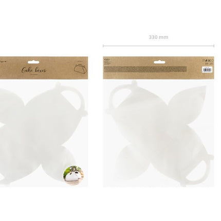 Cakedoosjes Wit 16cm 10st van Partydeco koop je bij Partywinkel