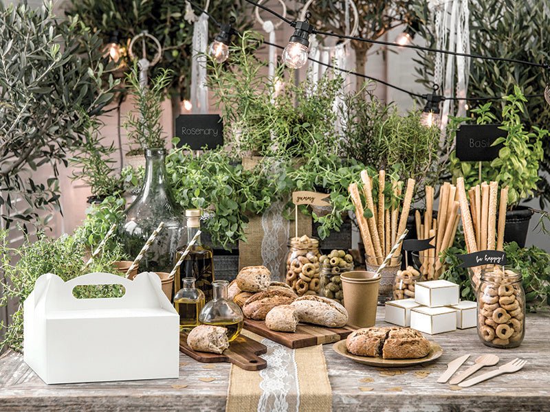 Cakedoosjes Wit 19cm 10st van Partydeco koop je bij Partywinkel