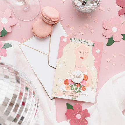 Caketopper Bloemen 14,5cm 8st van Partydeco koop je bij Partywinkel