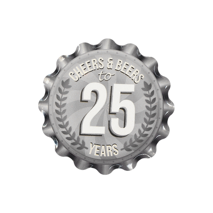 25 Jahre Untersetzer 11cm