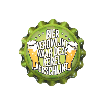 Grüner Untersetzer Beer Disappears 11cm