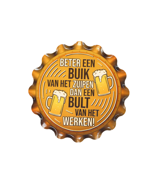 Orange Coasters Bauch des Saufens 11cm
