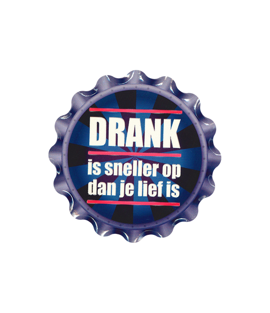 Lila Untersetzer Drink Is Faster 11cm