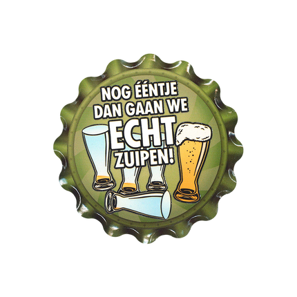 Grüne Untersetzer Real Booze 11cm