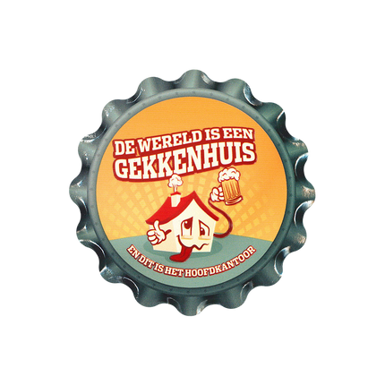 Blau Gelbe Untersetzer Madhouse 11cm