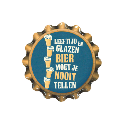 Blau Gelbe Untersetzer Alter und Gläser Bier 11cm