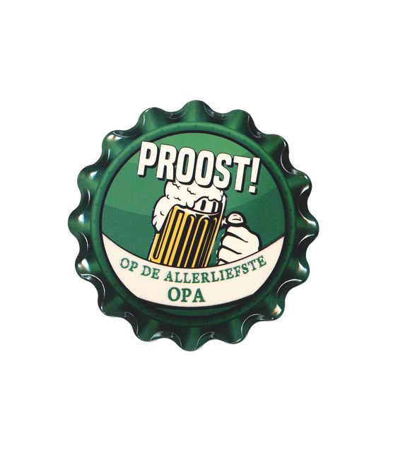 Grüne Untersetzer Opa 11cm