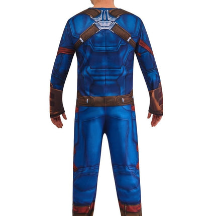 Captain America Kostuum Heren Blauw van Rubies koop je bij Partywinkel
